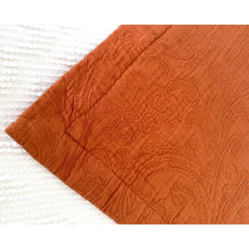 MSRP $1,800 Celso de Lemos BRAGA Egyptian Cotton Pillow and Bed Covers Caramel